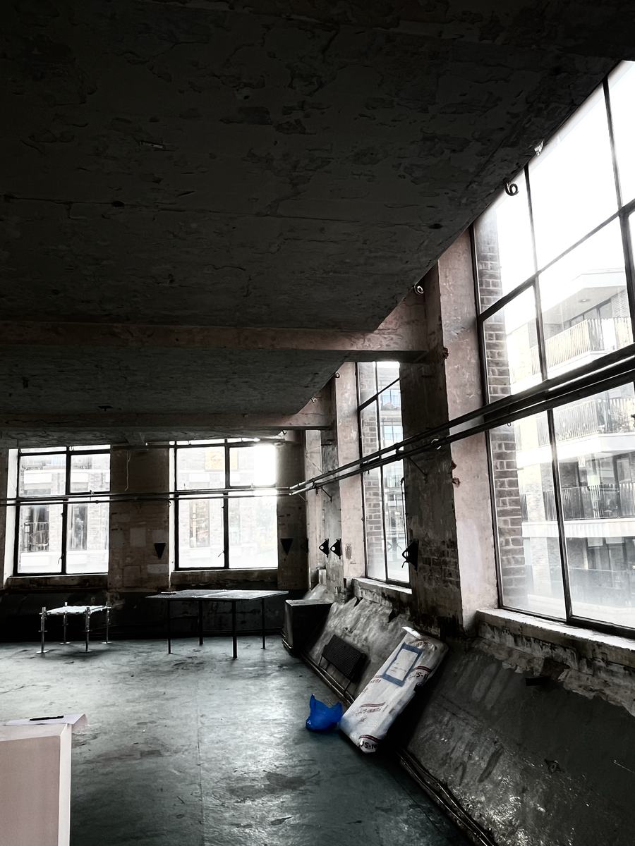 The studio space in London