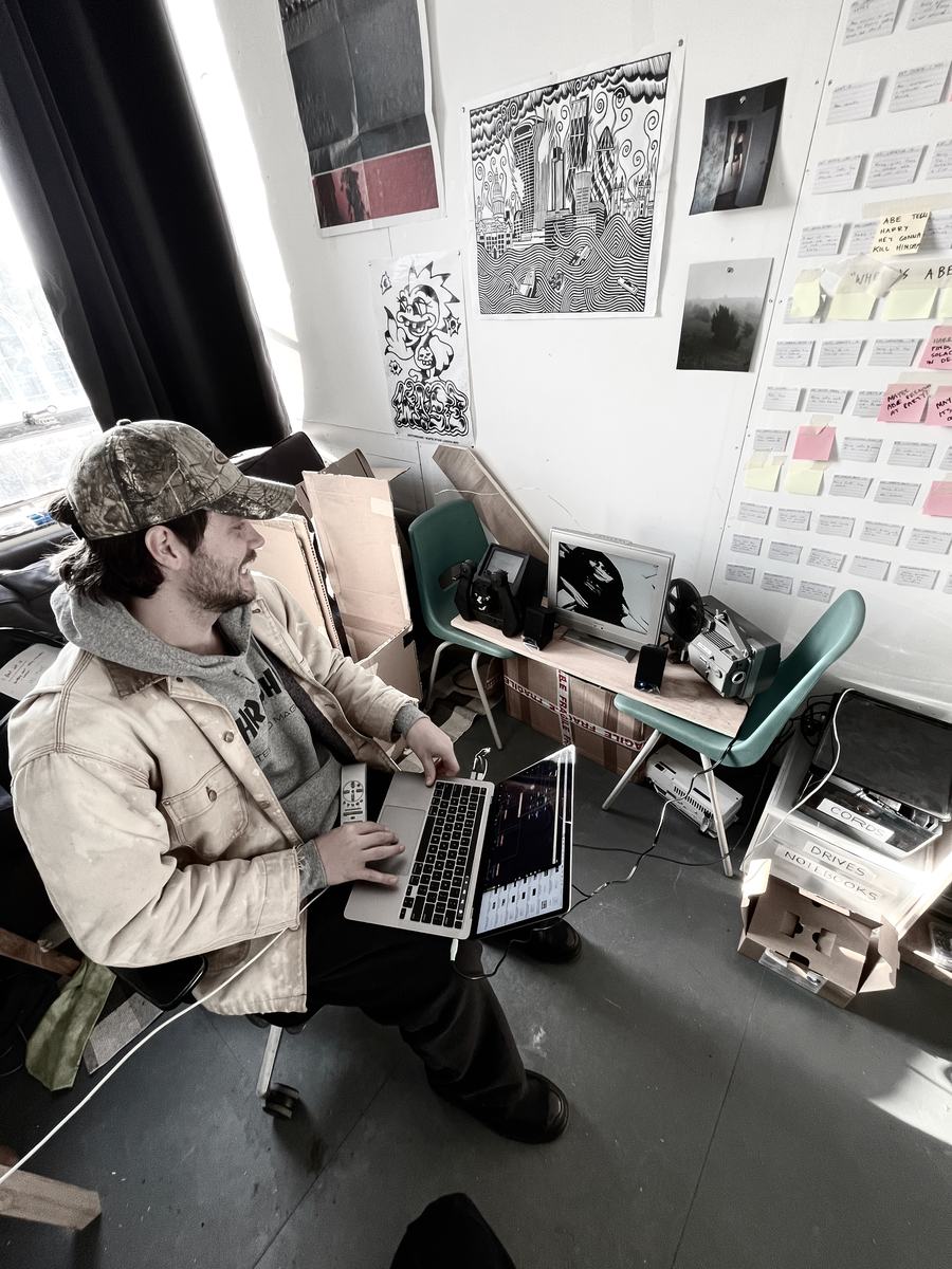 Working on Catalyst II in the studio